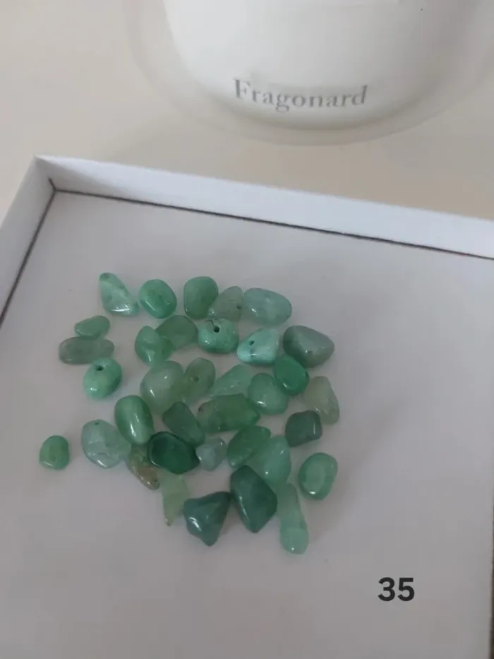 Perles pierre naturelle aventurine vert