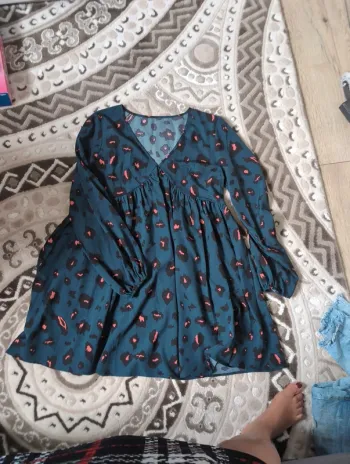 Robe effet leopard
