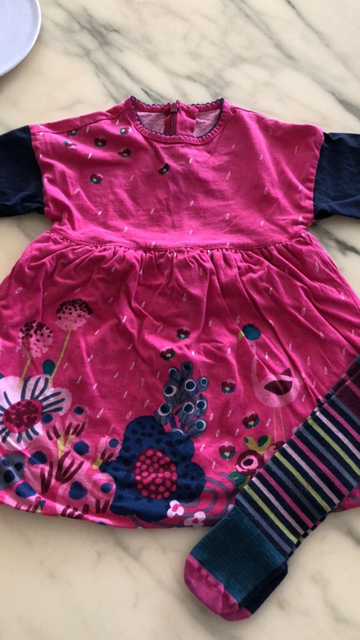 Ensemble robe et collant 2 ans catimini - photo numéro 4