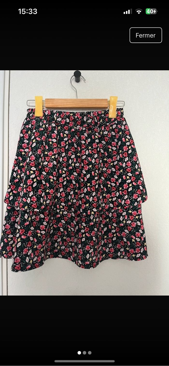 jupe à fleurs