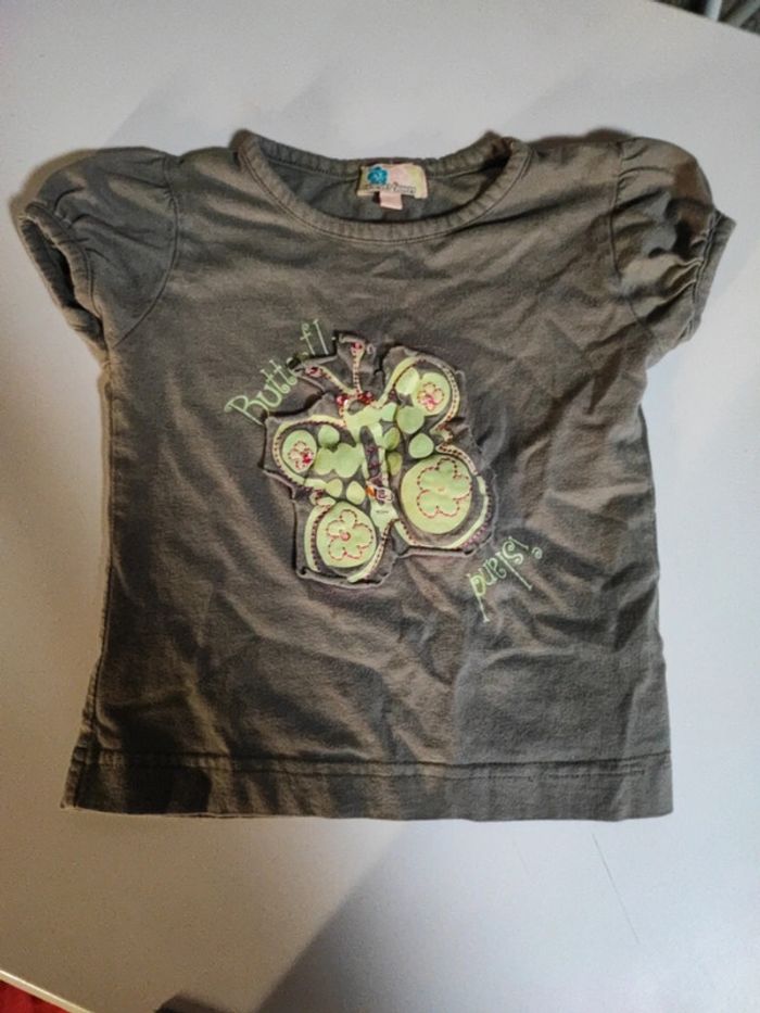 T shirt fille summerflower 3 ans
