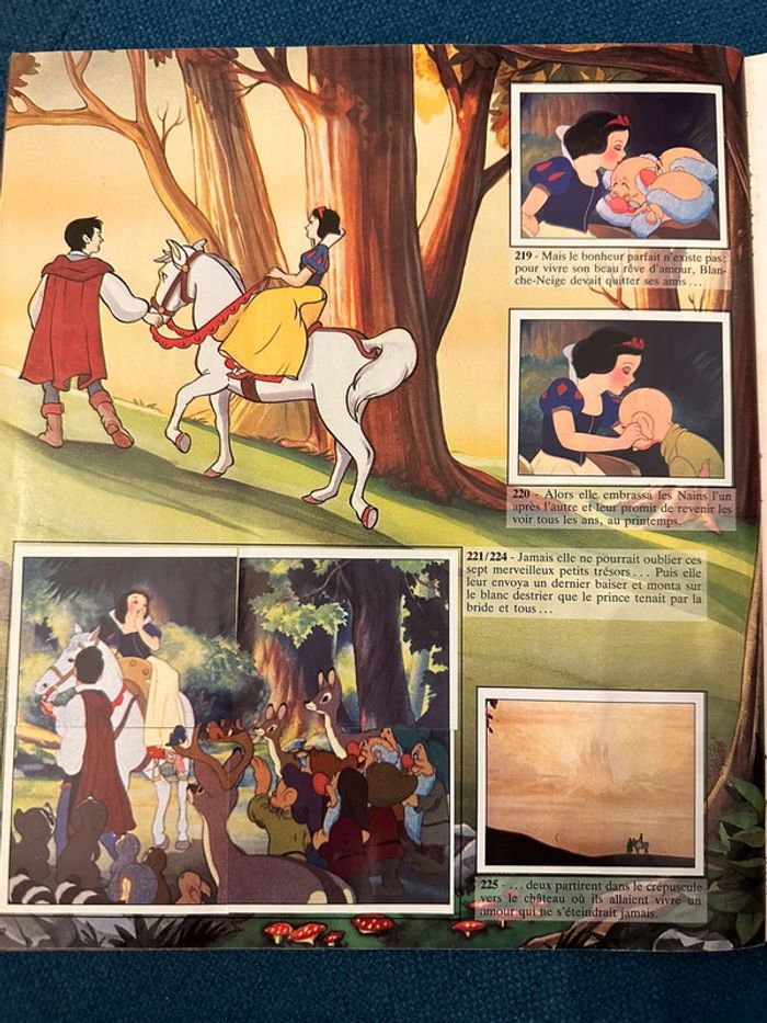 Album Panini livre complet Disney Blanche Neige Snow White stickers autocollants ancien - photo numéro 9