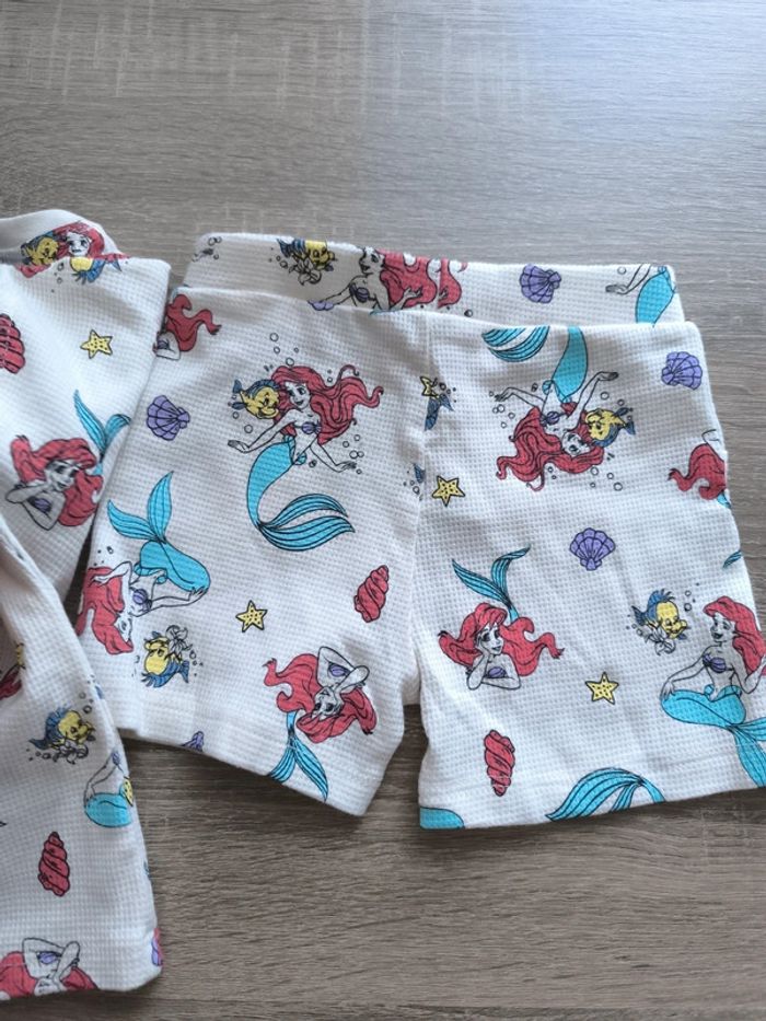 Ensemble deux pièces pyjama Ariel la petite sirène 6-9 mois 74 cm disney - photo numéro 6
