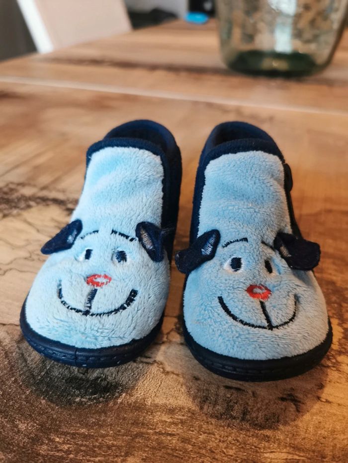 🌺Chaussons pointure 19 bleu bébé Toti - photo numéro 7