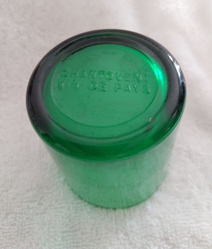 rare Verre Chantovent de couleur verte vintage - photo numéro 2