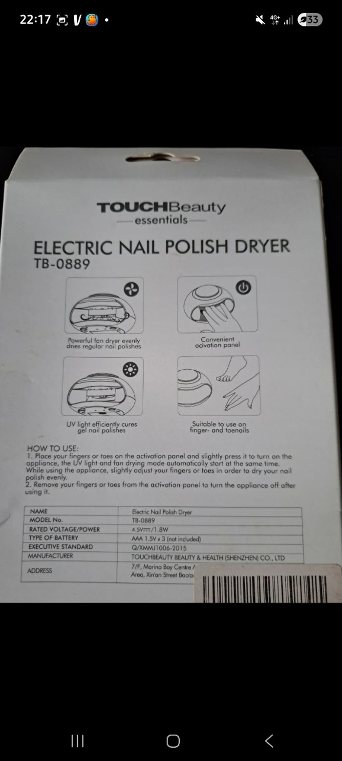 Seche ongle - photo numéro 2