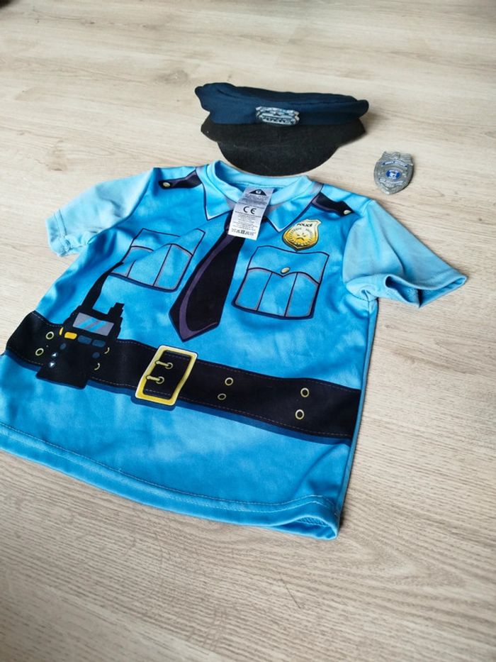 Costume déguisement policier 4-6 ans