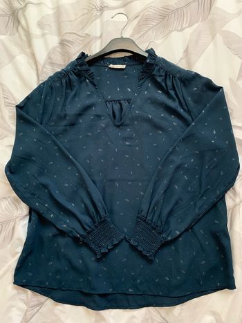 Blouse bleue marine
