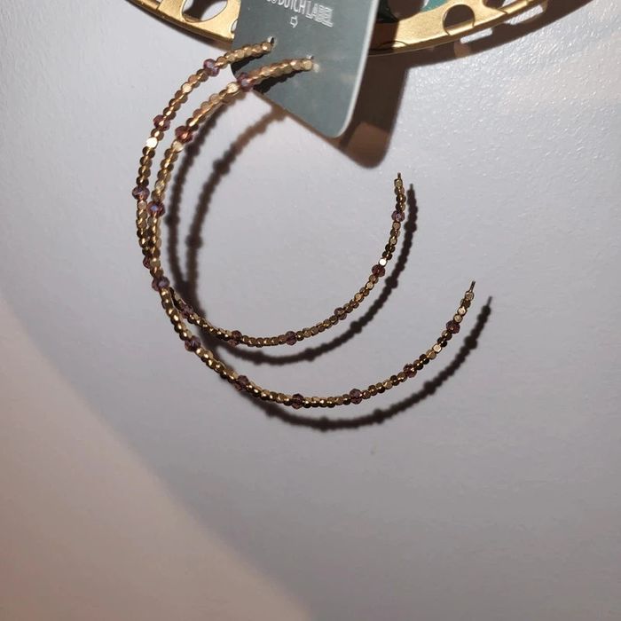 Demi créoles perles dorées - photo numéro 6