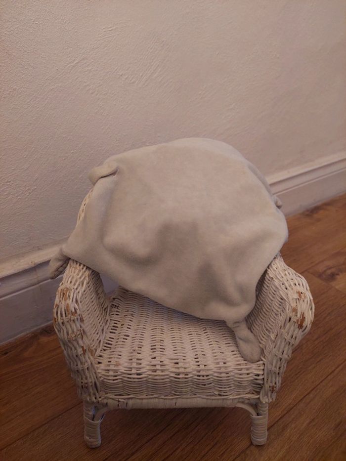 Doudou lapin gris rayé étoiles Nicotoy - photo numéro 4