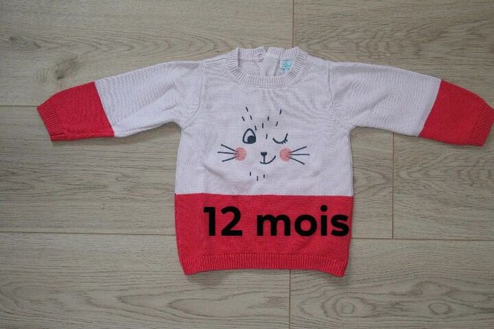 Pull manches longues, 12 mois