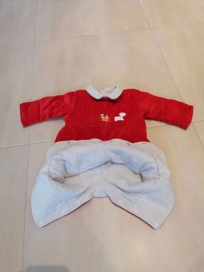 Pyjama rouge 3mois chaud
