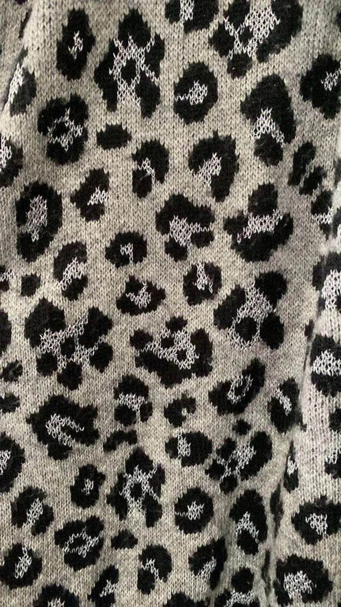 Cardigan Long Léopard Taille 2 Bréal Très bon état - photo numéro 2