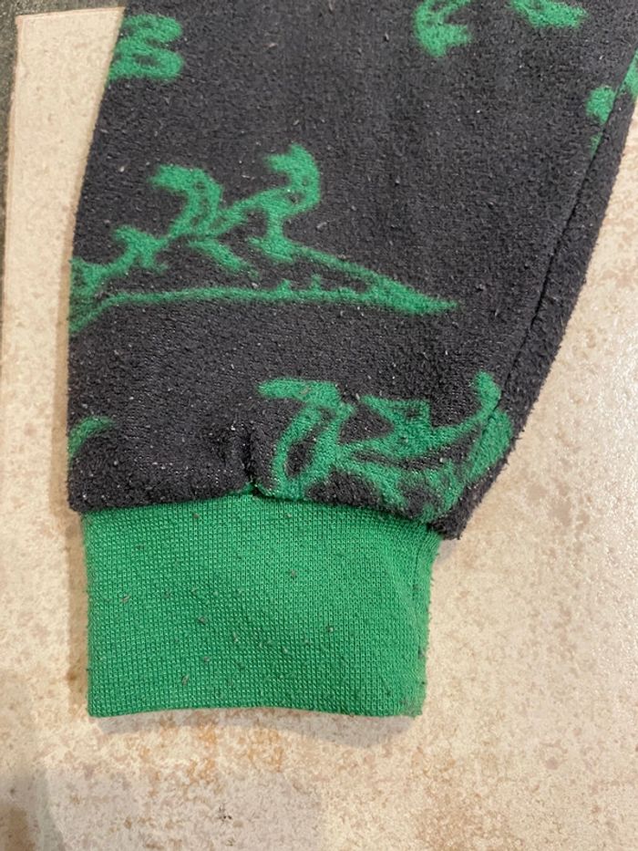 Bas de pyjama 3-4ans Dinosaures vert et gris foncé - photo numéro 5