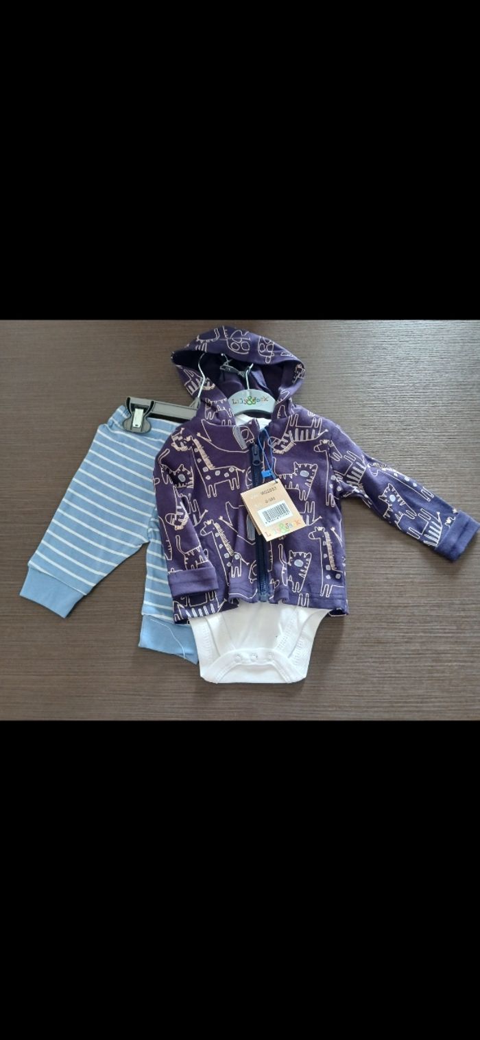 ensemble pantalon bodie sweat garçon 0/3mois