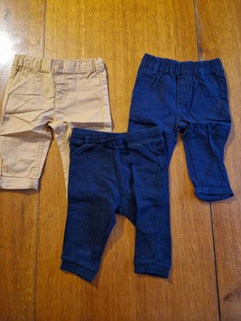 Lot 3 pantalons 6 mois
