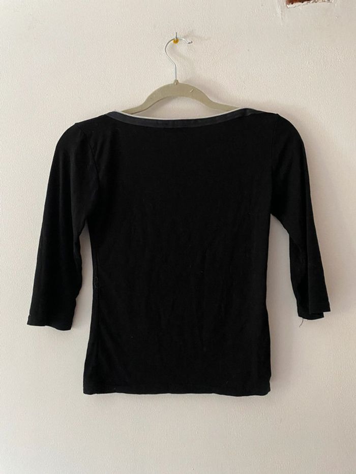 👕 Jolie T-shirt noir femme Taille M 👕 - photo numéro 3