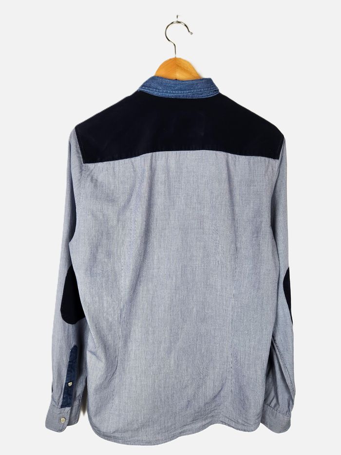 Chemise manche longue bleu Izac Taille M - photo numéro 6