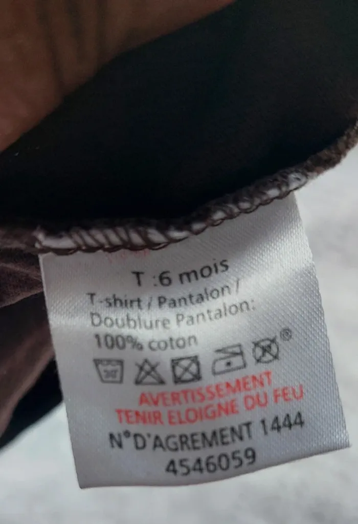 Tee-shirt manches longues bébé garçon 6 mois - CUBUS - motif poney - photo numéro 3