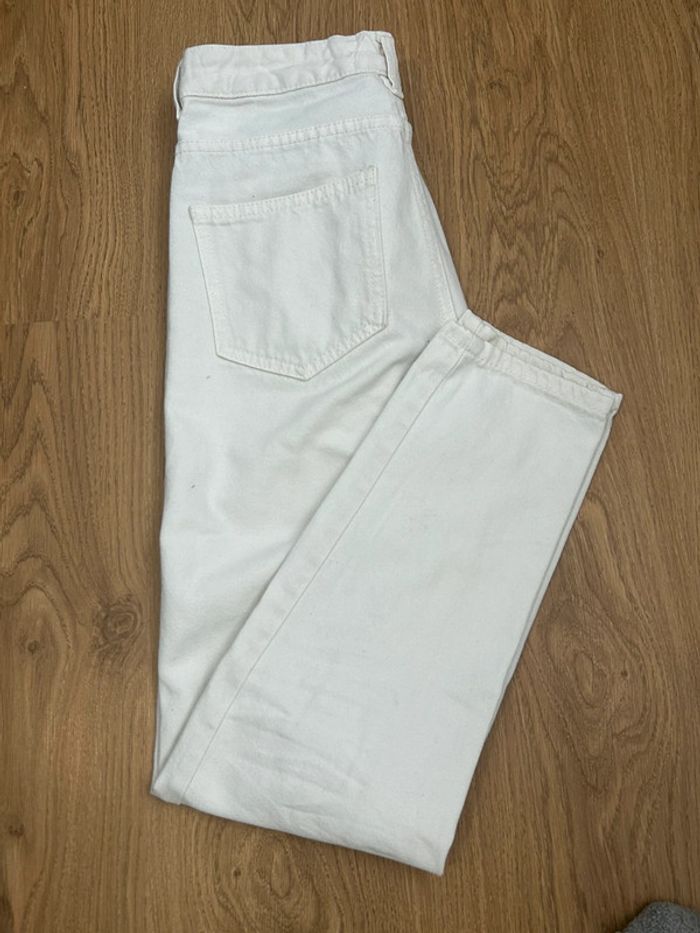 Jean blanc slim mom Mango - photo numéro 3