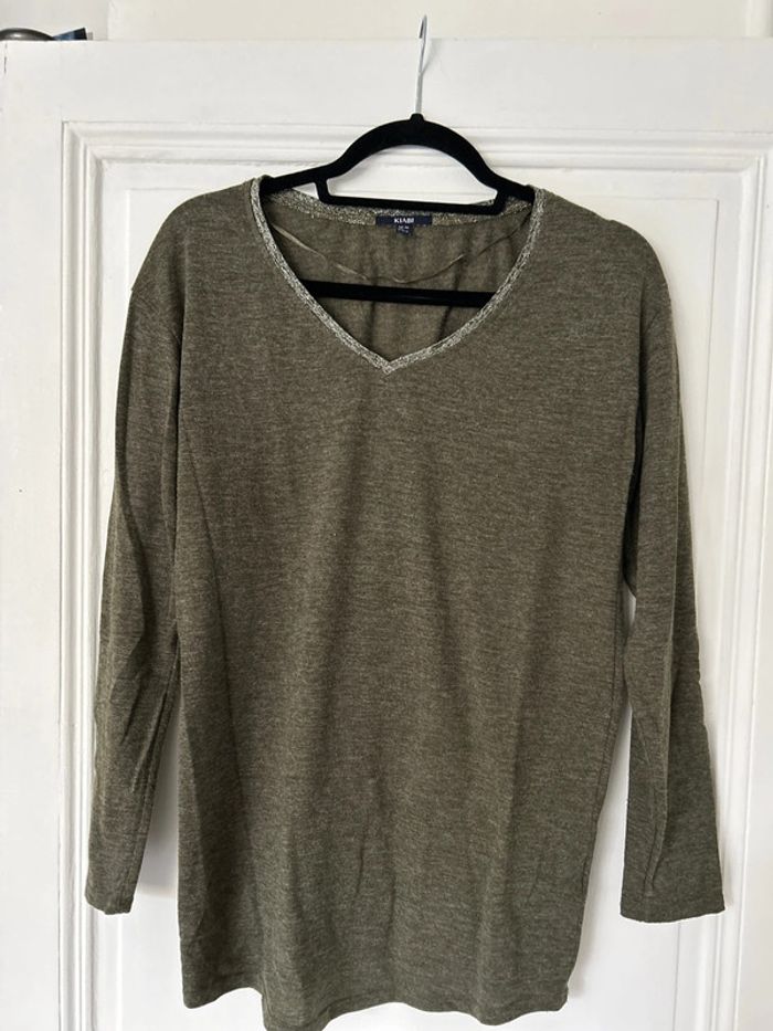 Kiabi - Pull de grossesse - T34/36 - Kaki