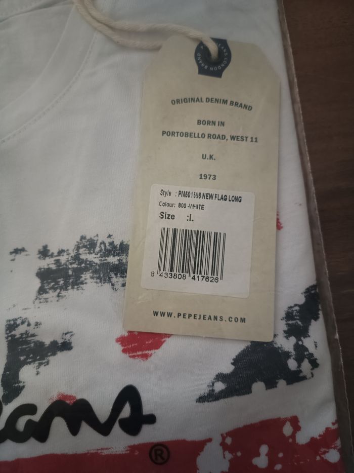 T-shirt manche longue pépé jeans taille L neuf - photo numéro 5