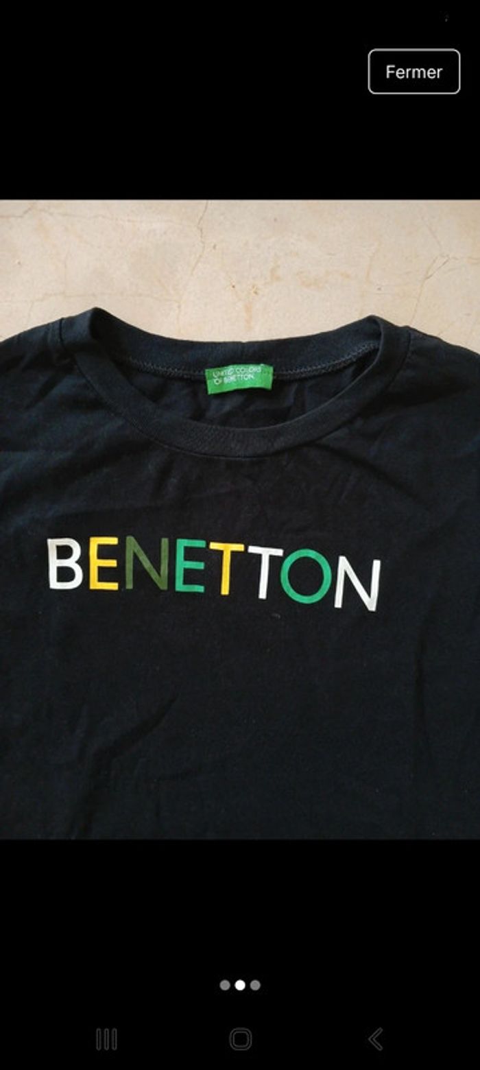 T-shirt Benetton taille 11-12 ans 💖 - photo numéro 2
