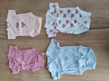 Lot de bodies manche courte 1 mois bébé fille