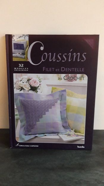 Coussins Filet et dentelle au crochet