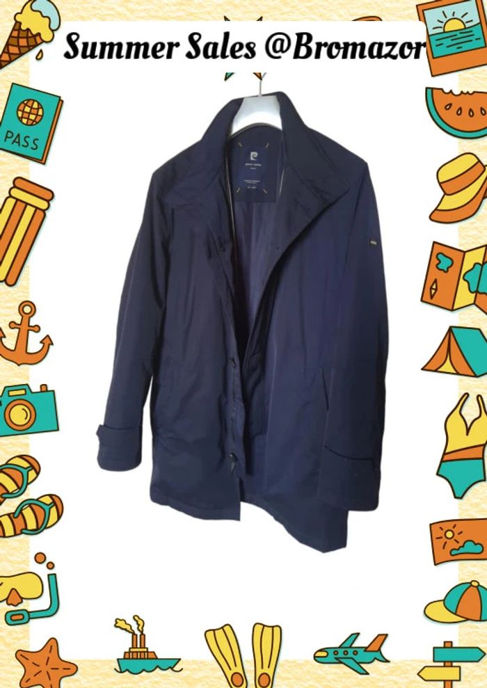 Imperméable bleu marine vintage Pierre Cardin taille 54 EU (2XL) - photo numéro 2