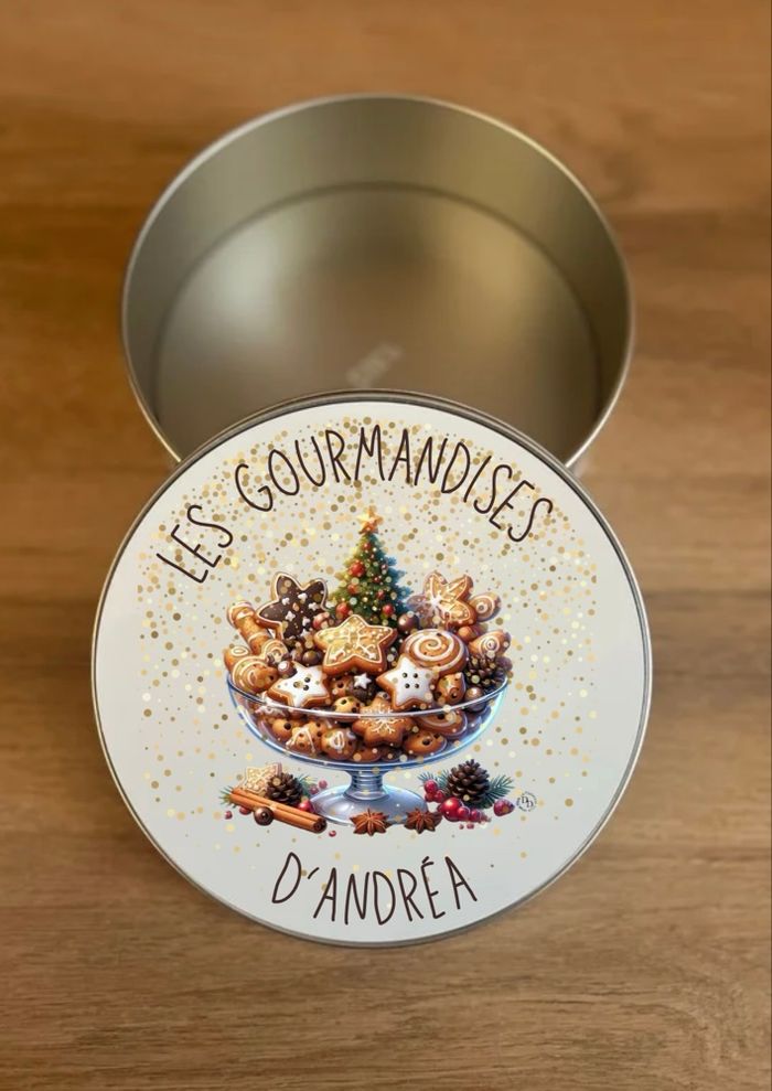 Boîte à biscuits/sablés/gâteaux/chocolats/bonbons personnalisée - photo numéro 4