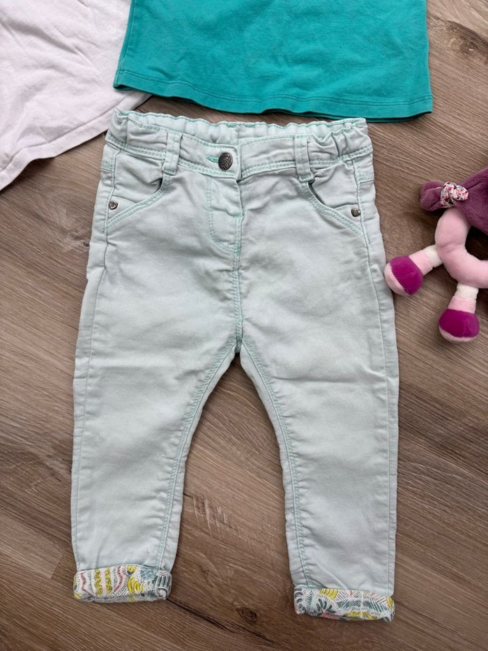 Ensemble 3 pièces débardeur + t-shirt + pantalon taille 24 mois - photo numéro 6