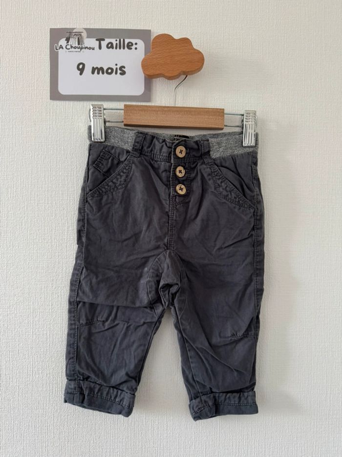 Pantalon gris - taille 9 mois 🌼