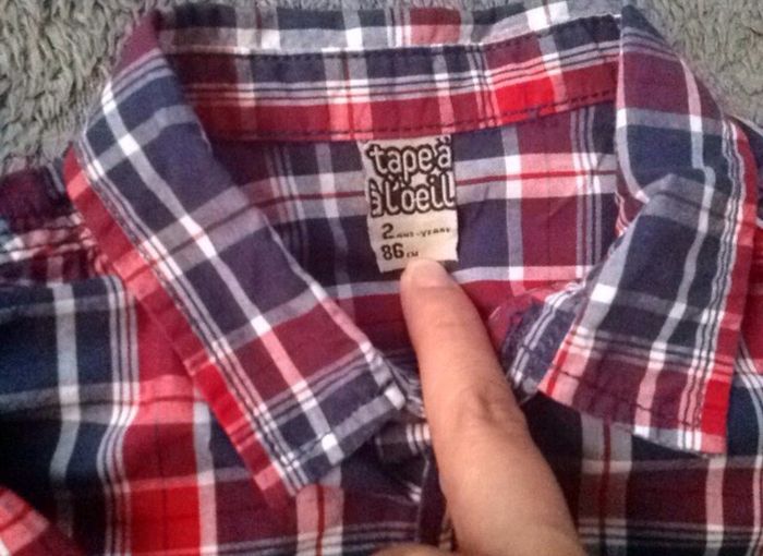 Chemise à carreaux Tape à l'œil - 2 ans - photo numéro 4