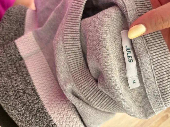 Pull gris et Kaki - Homme - 38/M - photo numéro 3