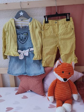 Lot de vêtements jaune pour fille - 24 mois - Très bon état - Orchestra/Gémo