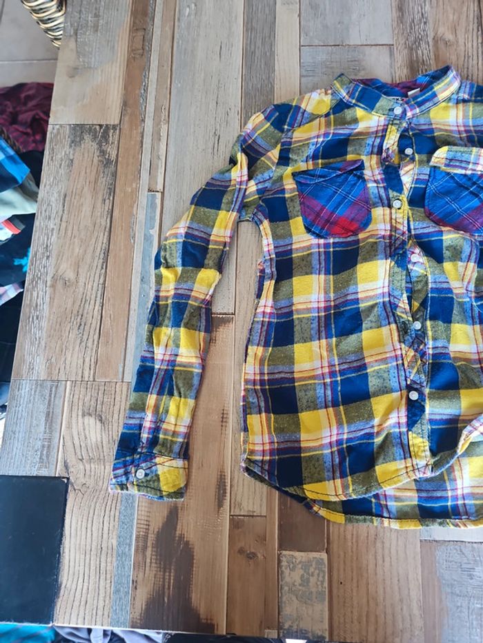 Chemise longue manche garçon taille 10 ans marque creeks - photo numéro 2
