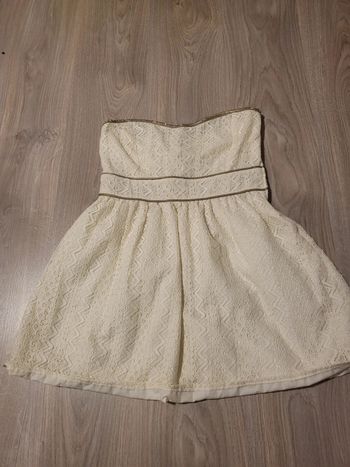 Magnifique robe bustier crème jennyfer taille l