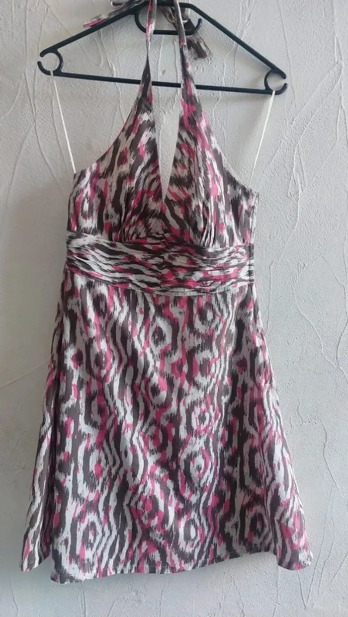 Tunique dos nu colorée à motifs Taille 38