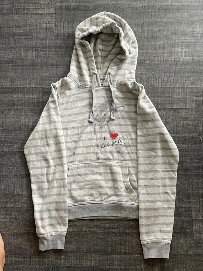 Sweat à capuche taille 34 Disney bambi