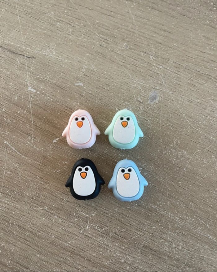 Perle silicone pingouin