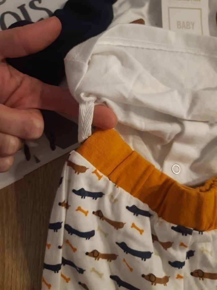 NEUF 😍🤩💙💙superbe pyjama 2 pièces coton  6 mois garçon💙💙😍🤩 - photo numéro 2