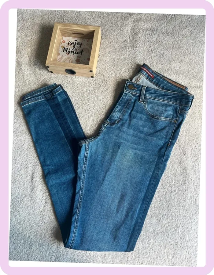 Jean bleu Comptoir des Cotonniers – Taille 42 / XL, bandes latérales foncées