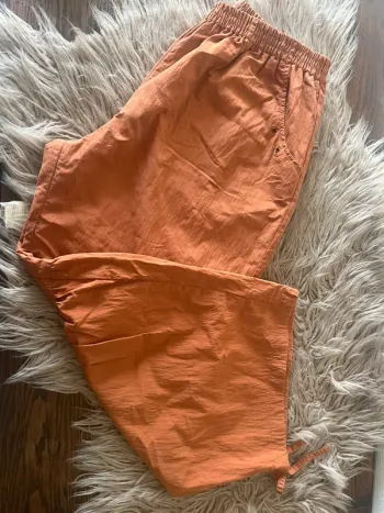 Pantalon large taille 3 orange rouille Neslay Coton