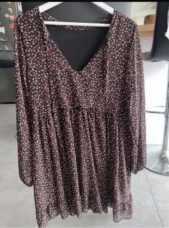Robe courte fleurie