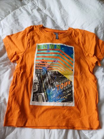 T-shirt orange 3 ans Orchestra