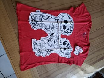 T-shirt rouge manches courtes