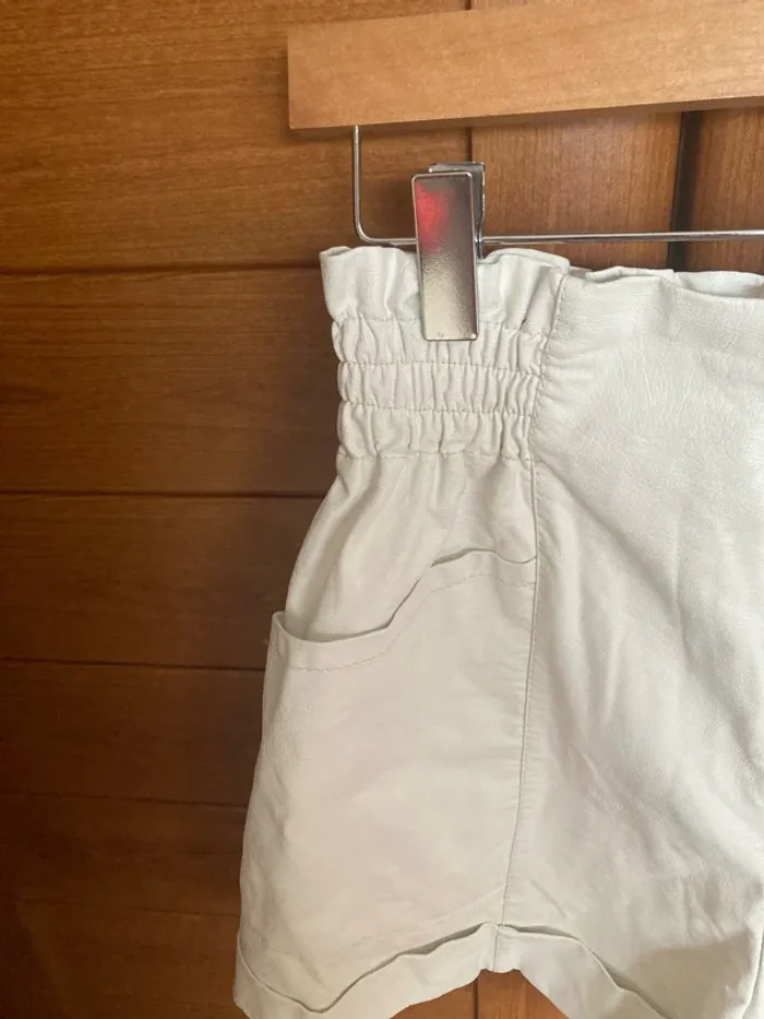 Short femme 38 simili cuir blanc Lollipops - photo numéro 2