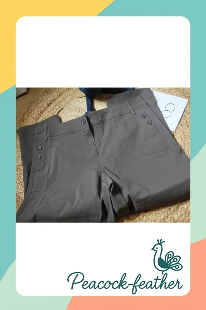 Pantalon marron neuf 48 - photo numéro 3