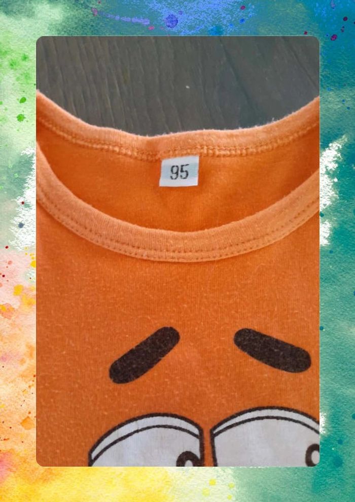Pyjama 36 mois sans pied Orange M&Ms - photo numéro 4